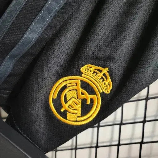 Real Madrid Away II Shirt 23/24 - Kids Fan Black and Yellow