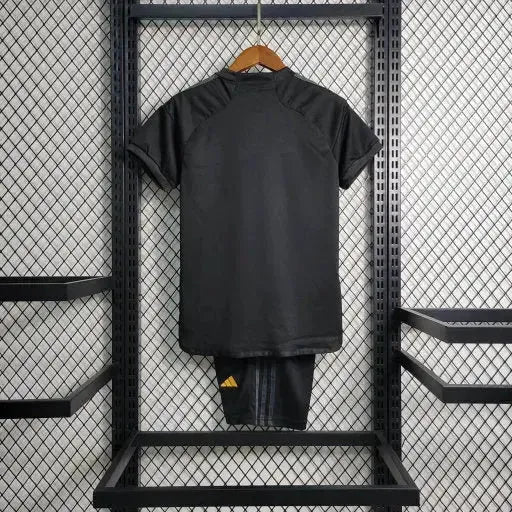 Real Madrid Away II Shirt 23/24 - Kids Fan Black and Yellow