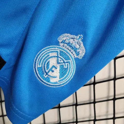 Real Madrid Goalkeeper Shirt 23/24 - Kids Fan Blue
