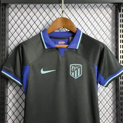 Atlético de Madrid Away Shirt 22/23 - Kids Fan Black