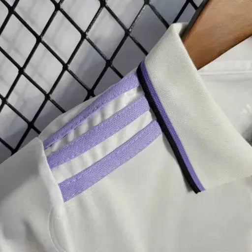 Real Madrid Home Shirt 22/23 - Kids Fan Shirt White and Purple