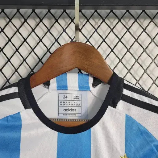 Argentina Home III Shirt 22/23 - Blue and White Kids Fan Shirt