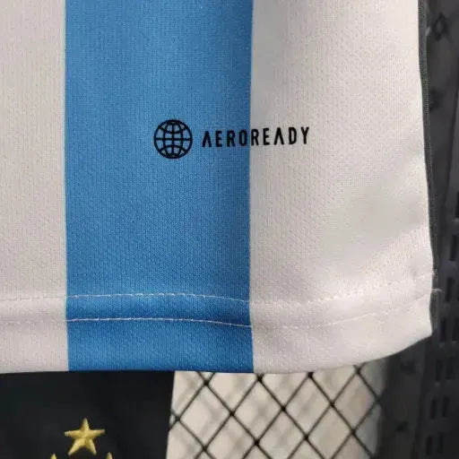 Argentina Home III Shirt 22/23 - Blue and White Kids Fan Shirt