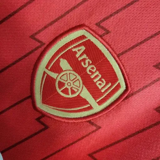 Arsenal Home Shirt 23/24 - Kids Fan Shirt Red and Gold