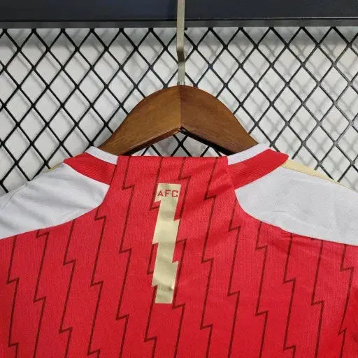 Arsenal Home Shirt 23/24 - Kids Fan Shirt Red and Gold