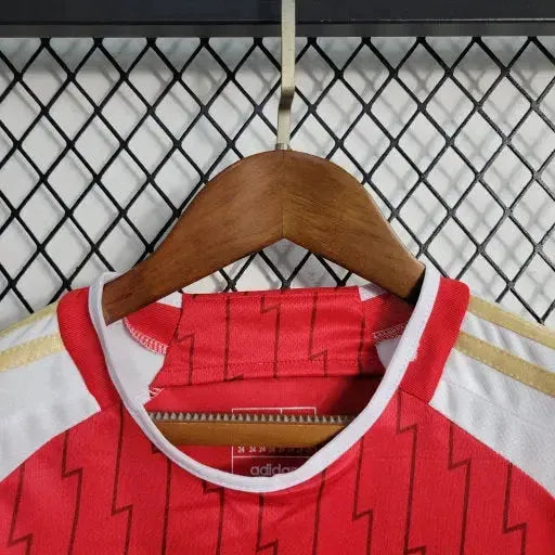 Arsenal Home Shirt 23/24 - Kids Fan Shirt Red and Gold