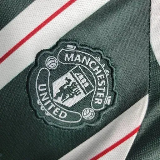 Manchester United Away Shirt 23/24 - Green Kids Fan Shirt