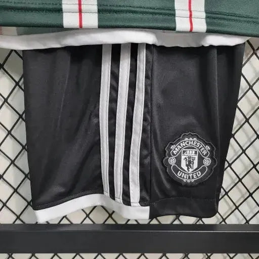 Manchester United Away Shirt 23/24 - Green Kids Fan Shirt