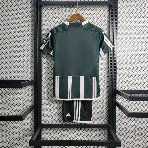 Manchester United Away Shirt 23/24 - Green Kids Fan Shirt