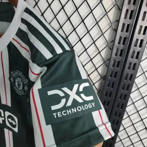 Manchester United Away Shirt 23/24 - Green Kids Fan Shirt