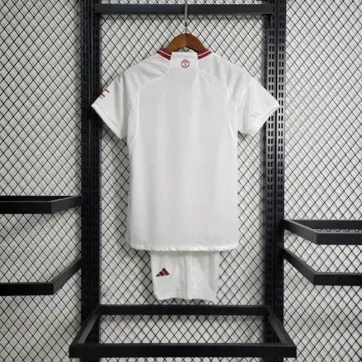 Manchester United Away Shirt 23/24 - Kids Fan White