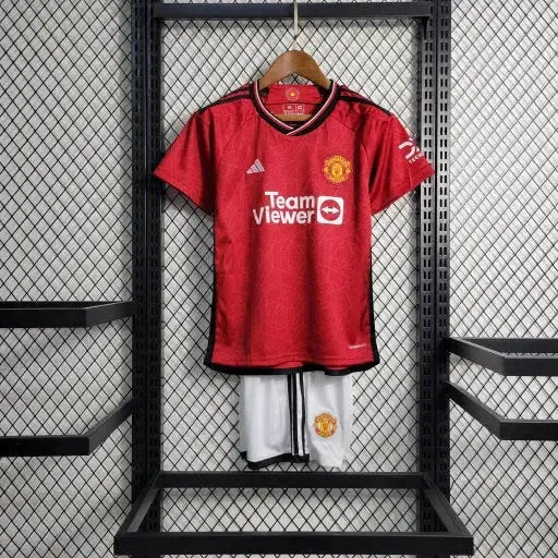 Manchester United Home Shirt 23/24 - Kids Fan Shirt Red