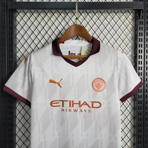 Manchester City Away Shirt 23/24 - Kids Fan White