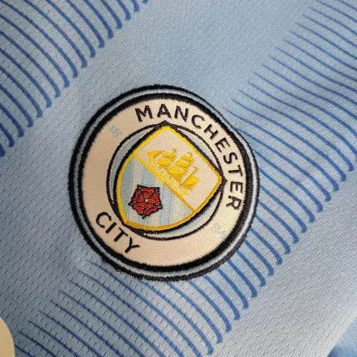 Manchester City Home Shirt 23/24 - Kids Fan Shirt Blue