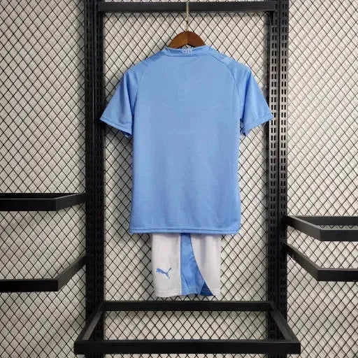 Manchester City Home Shirt 23/24 - Kids Fan Shirt Blue