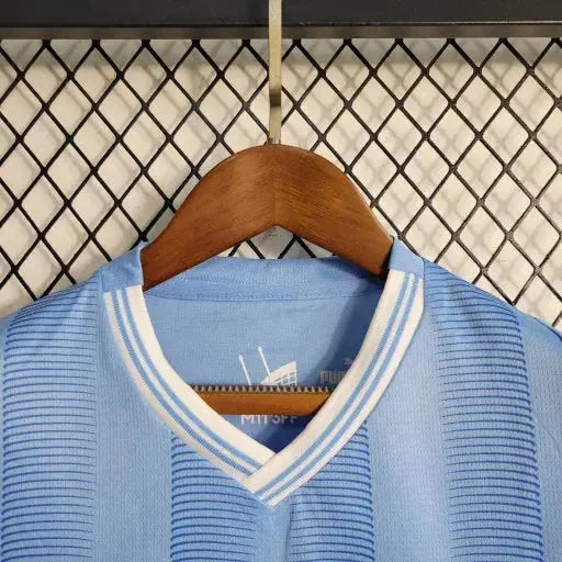 Manchester City Home Shirt 23/24 - Kids Fan Shirt Blue