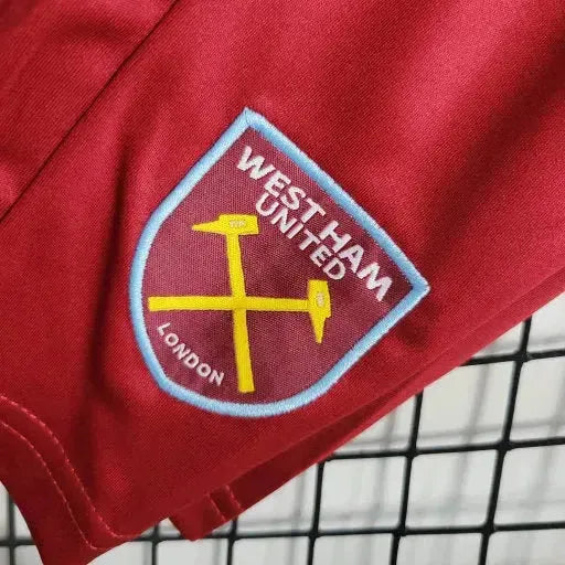 West Ham Home Shirt 23/24 - Kids Fan Shirt Red