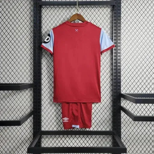 West Ham Home Shirt 23/24 - Kids Fan Shirt Red