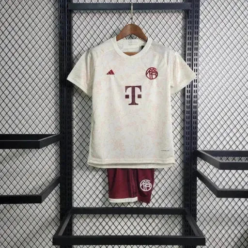 Bayern Munich Third Away Shirt 23/24 - White Kids Fan Shirt