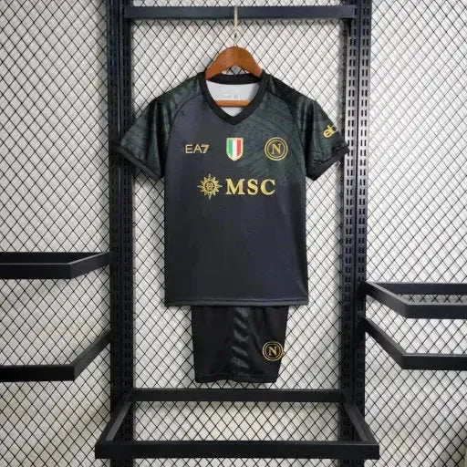 Napoli Away Shirt 23/24 - Kids Fan Black