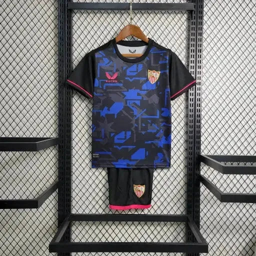 Sevilla Away Shirt 23/24 - Kids Fan Black