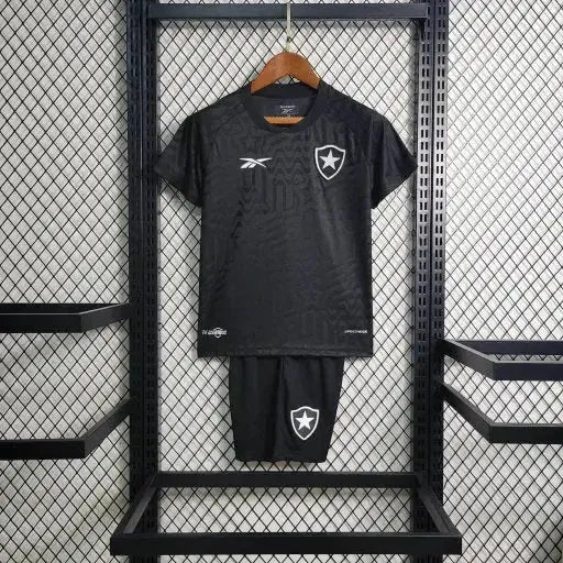 Bota Fogo Home Shirt 23/24 - Black Kids Fan Shirt