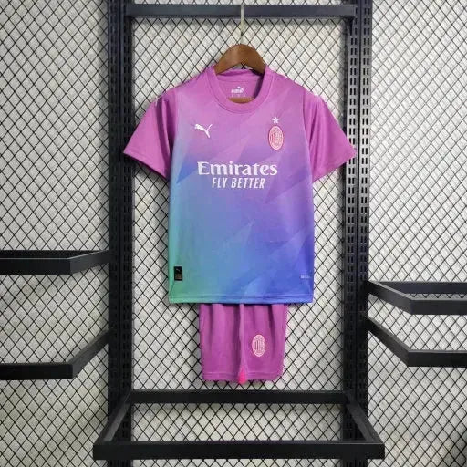 AC Milan Away II Shirt 23/24 - Purple Kids Fan Shirt