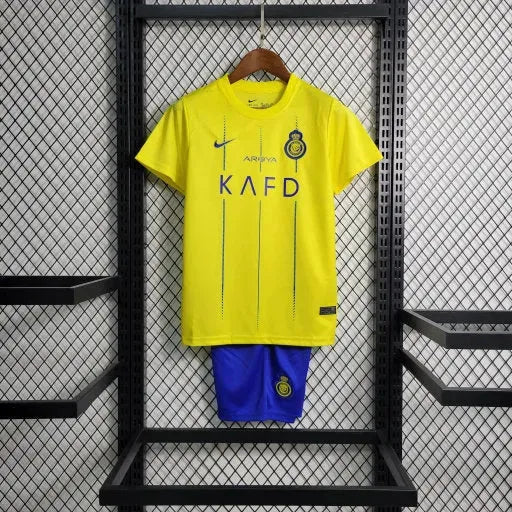 Al-Nassr Home Shirt 23/24 - Kids Fan Shirt Yellow