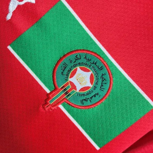 Morocco Home Shirt 22/23 - Kids Fan Shirt Red Green