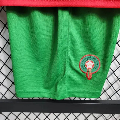 Morocco Home Shirt 22/23 - Kids Fan Shirt Red Green