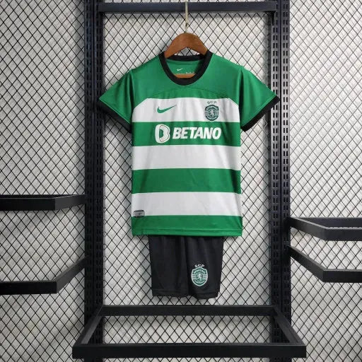 Sporting Home Shirt 23/24 - Green Kids Fan Shirt