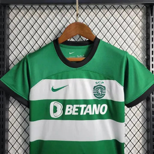 Sporting Home Shirt 23/24 - Green Kids Fan Shirt