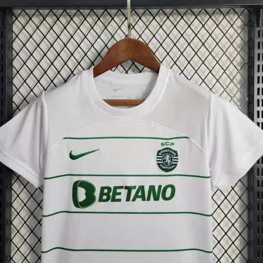 Sporting Away Shirt 23/24 - White Kids Fan Shirt