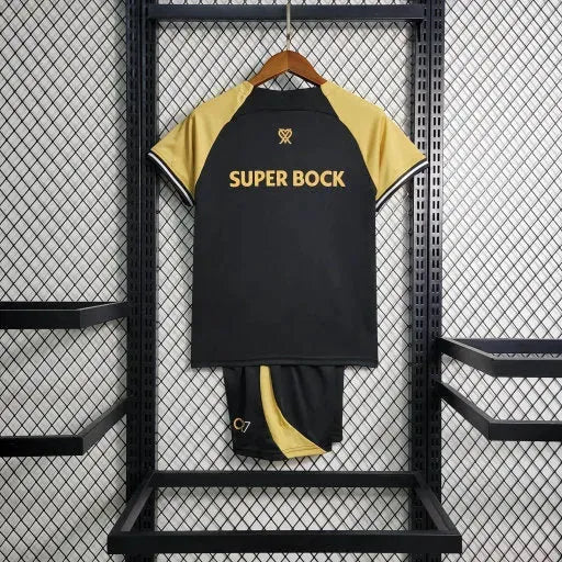 Sporting Away II Shirt 23/24 - Black Children's Fan Shirt CR7