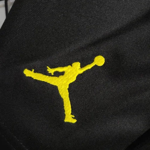 PSG Away V 23/24 Shirt - Black and Yellow Kids Fan Shirt