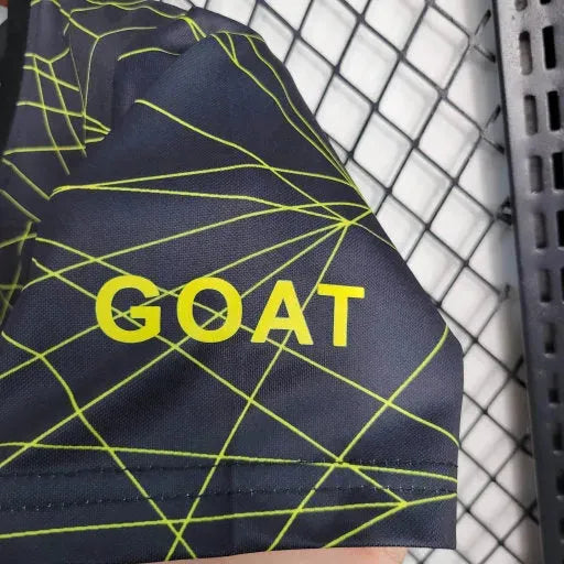 PSG Away V 23/24 Shirt - Black and Yellow Kids Fan Shirt