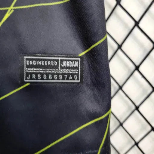 PSG Away V 23/24 Shirt - Black and Yellow Kids Fan Shirt