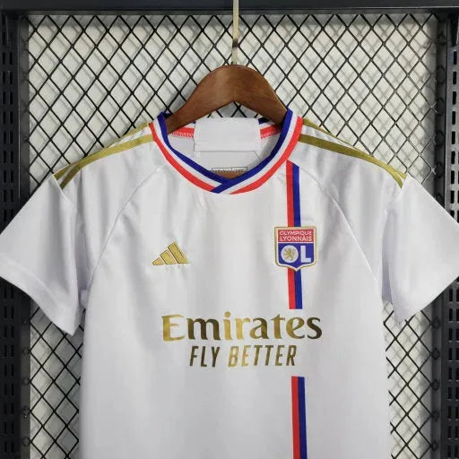 Lyon Home Shirt 23/24 - Kids Fan Shirt White