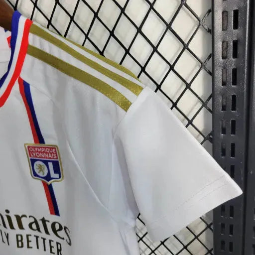 Lyon Home Shirt 23/24 - Kids Fan Shirt White