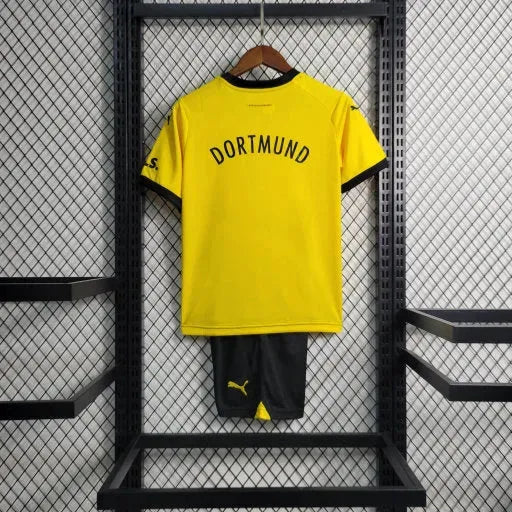 Borussia Dortmund Home Shirt 23/24 - Kids Fan Shirt Black and Yellow
