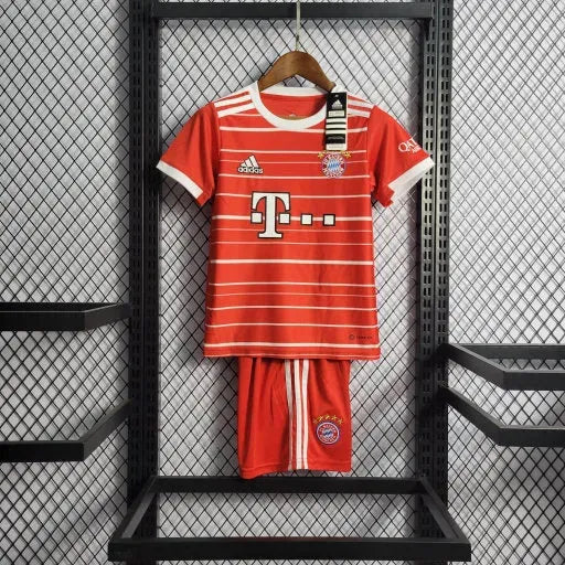 Bayern Munich Home Shirt 22/23 - Kids Fan Shirt Red