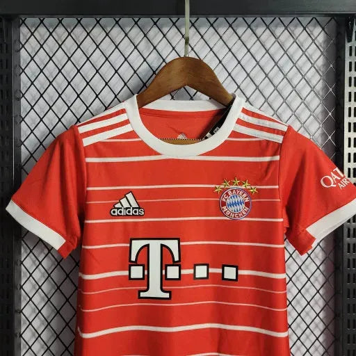 Bayern Munich Home Shirt 22/23 - Kids Fan Shirt Red