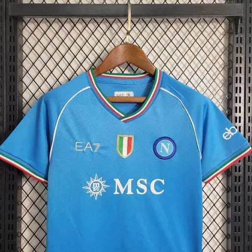 Napoli Home Shirt 23/24 - Kids Fan Shirt Blue