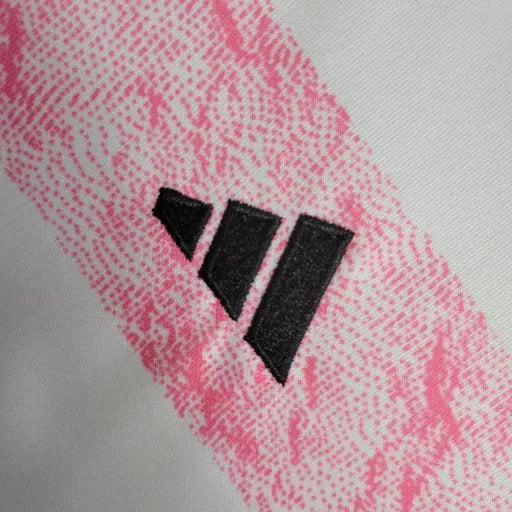Juventus Away Shirt 23/24 - Kids Fan Shirt White and Pink