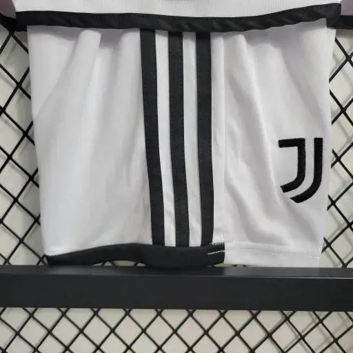 Juventus Away Shirt 23/24 - Kids Fan Shirt White and Pink