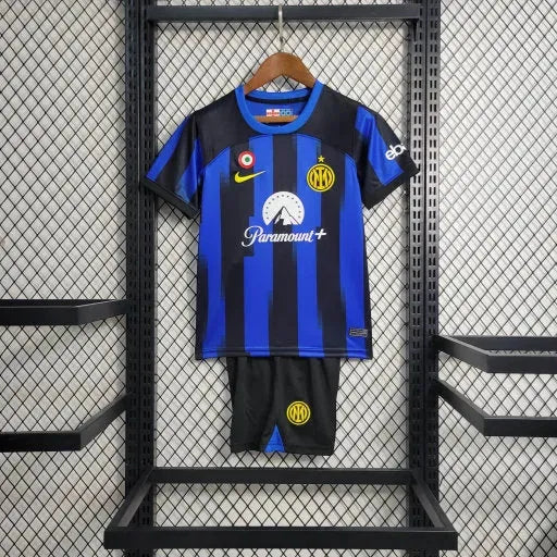 Inter Milan Home Shirt 23/24 - Kids Fan Shirt Blue and Black