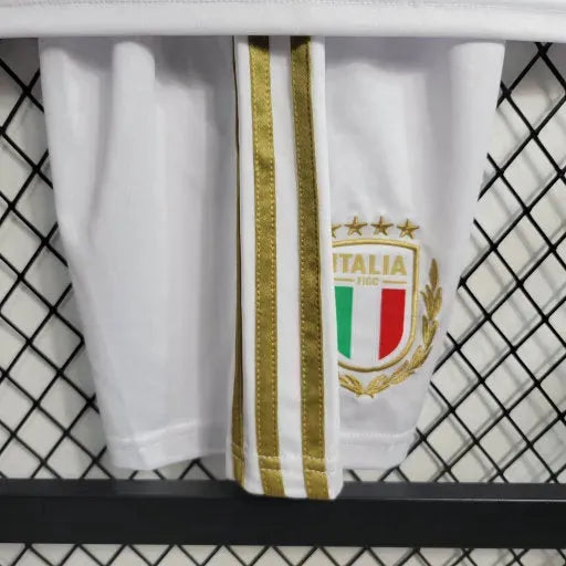 Italy Commemorative Edition Shirt 23/24 - Children's Fans White and Gold