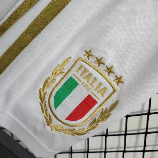 Italy Commemorative Edition Shirt 23/24 - Children's Fans White and Gold