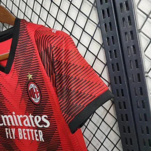 AC Milan Home Shirt 23/24 - Kids Fan Shirt Red