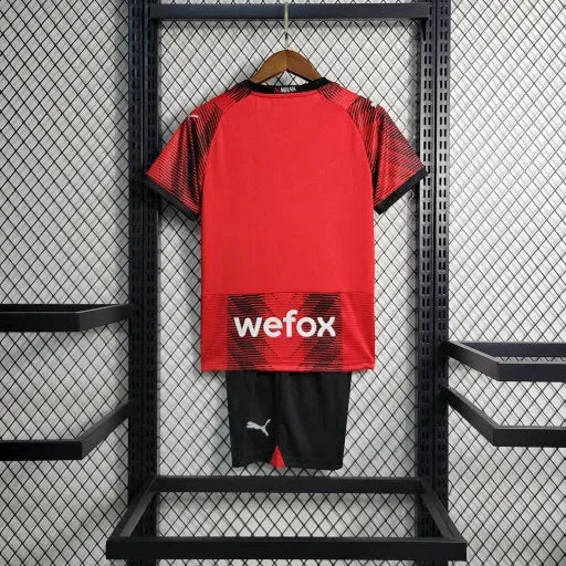 AC Milan Home Shirt 23/24 - Kids Fan Shirt Red
